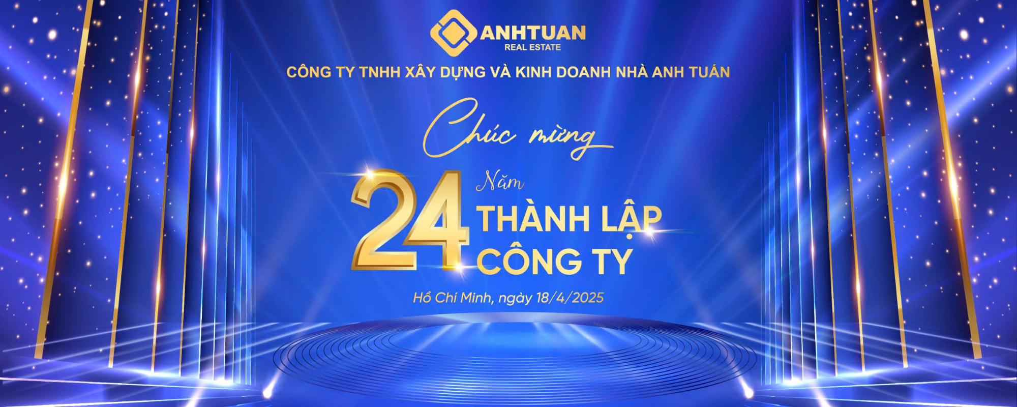 KỶ NIỆM 24 NĂM THÀNH LẬP CÔNG TY TNHH XÂY DỰNG VÀ KINH DOANH NHÀ ANH TUẤN