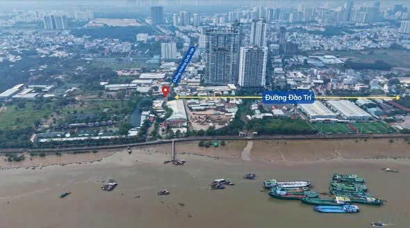 Điểm chính cầu Phú Mỹ 2 - Điểm giao Hoàng Quốc Việt và Đào Trí